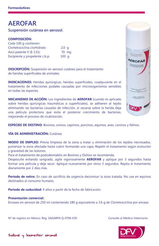 AEROFAR Suspensión cutánea en aerosol.
