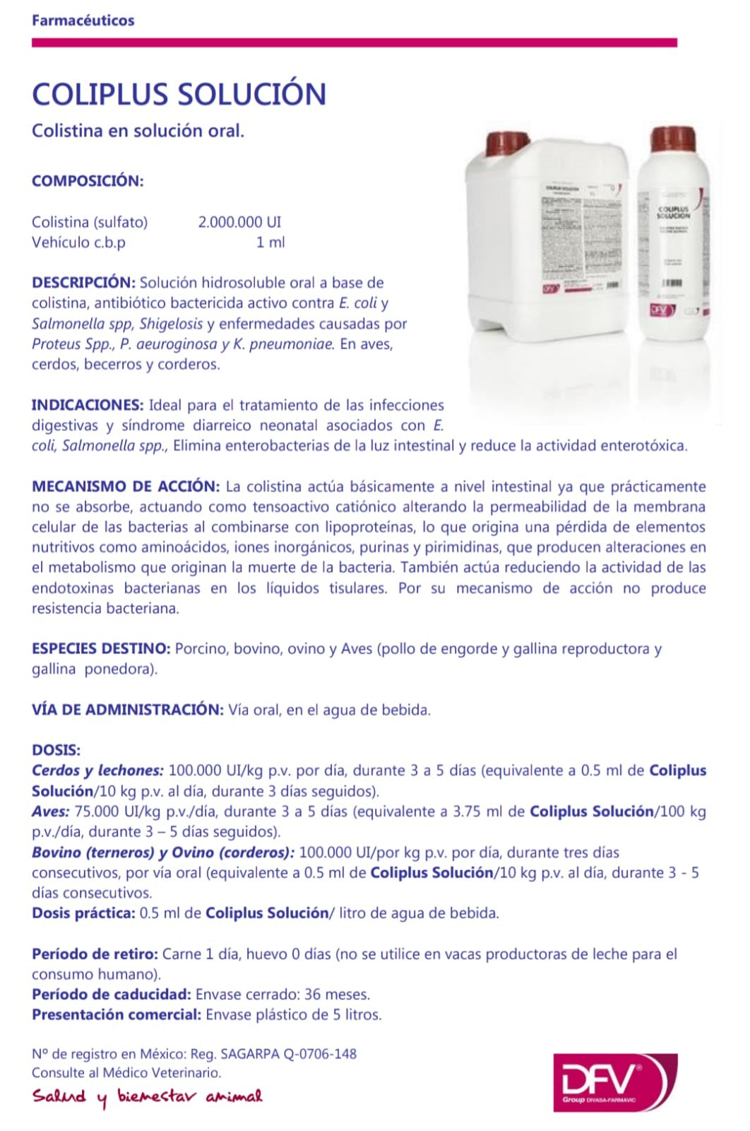 COLIPLUS SOLUCIÓN Colistina en solución oral.