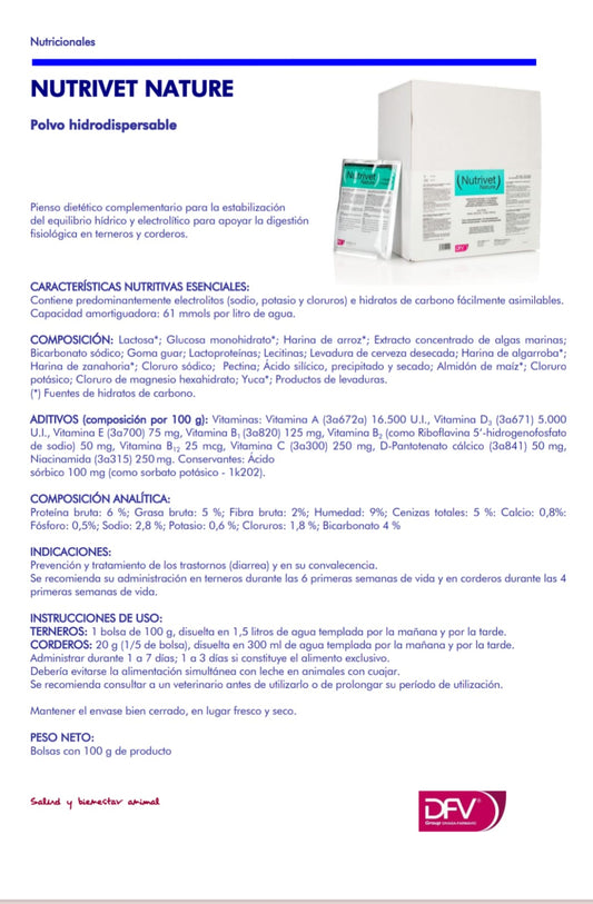 Nutrivet Nature Sobre Individual 100 gramos