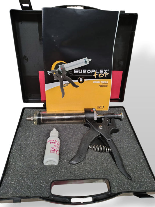 Pistola Dosificadora Europlex Top 50 – Precisión de 1 a 5 ml | Reutilizable 50 ml